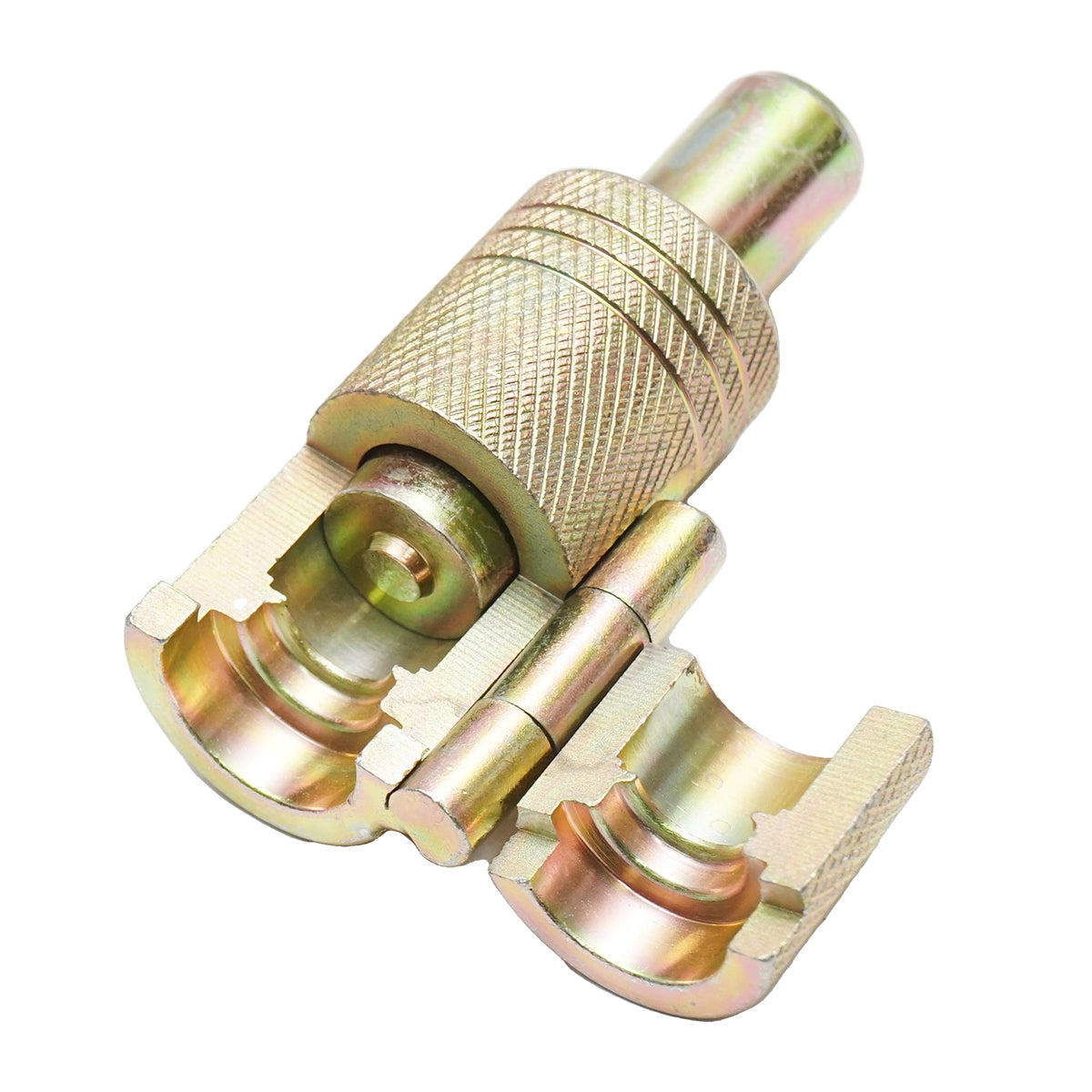 Tool for crimping, bending flexible corrugated stainless steel pipe DN12